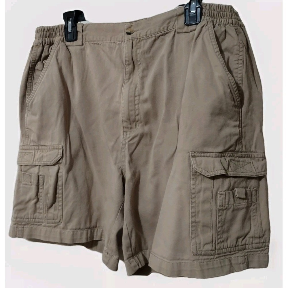 Rugged Earth Outfitters Cargo Shorts Men's Size 40 Baggy Loose Fit Elastic Waist